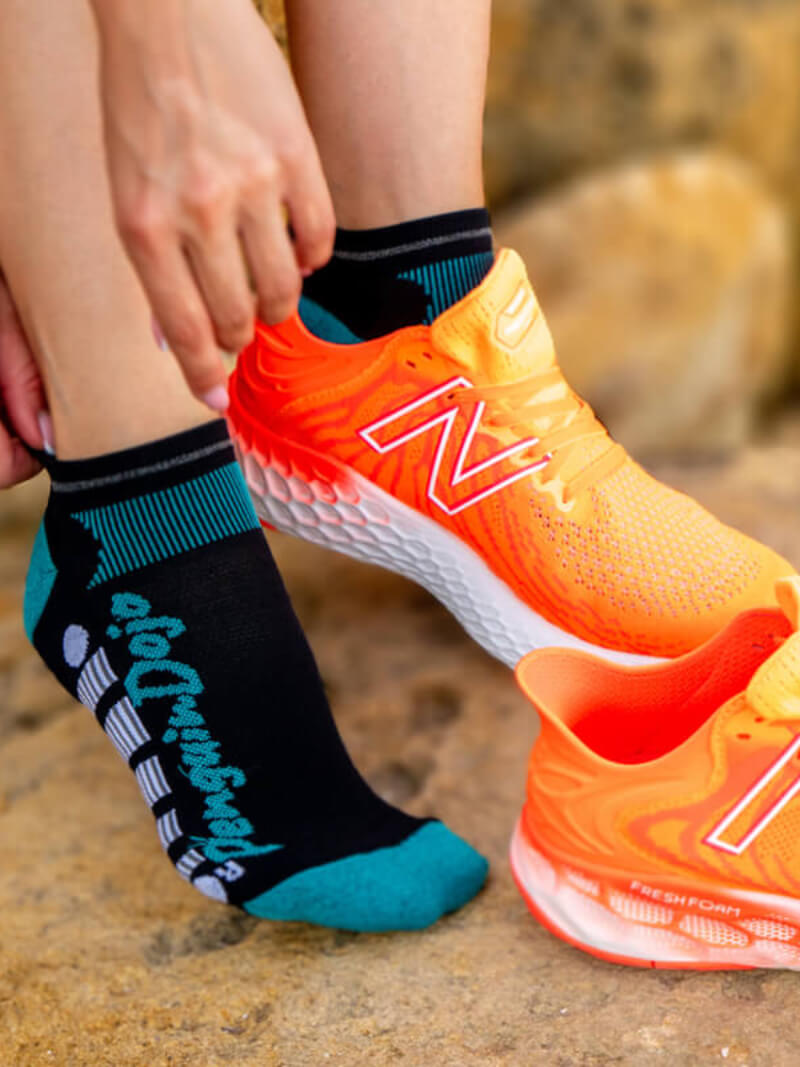 גרבי ריצה קצרות Lazy Foot לתמיכה ונוחות מירבית | פינגווין דוג'ו