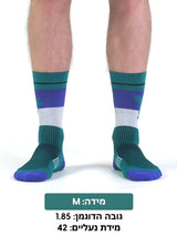 Lagging Leg - גרבי ריצה ורכיבה חצי (Crew)